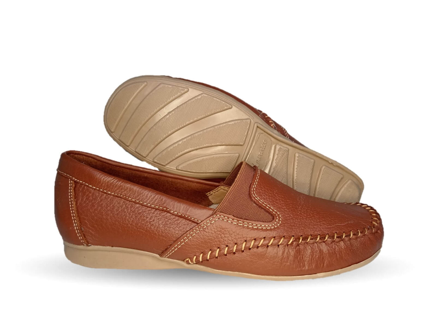 Zapato de Confort y Casual de piel Hannia 351 Café para mujer