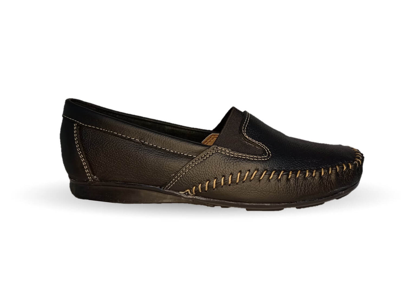 Zapato de Confort y Casual de piel Hannia 351 Negro para mujer