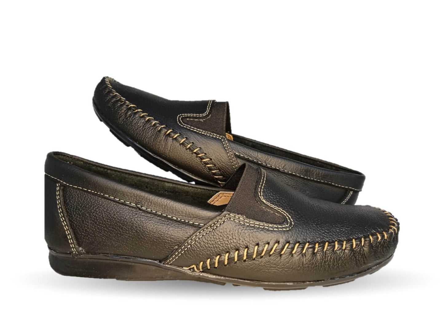 Zapato de Confort y Casual de piel Hannia 351 Negro para mujer
