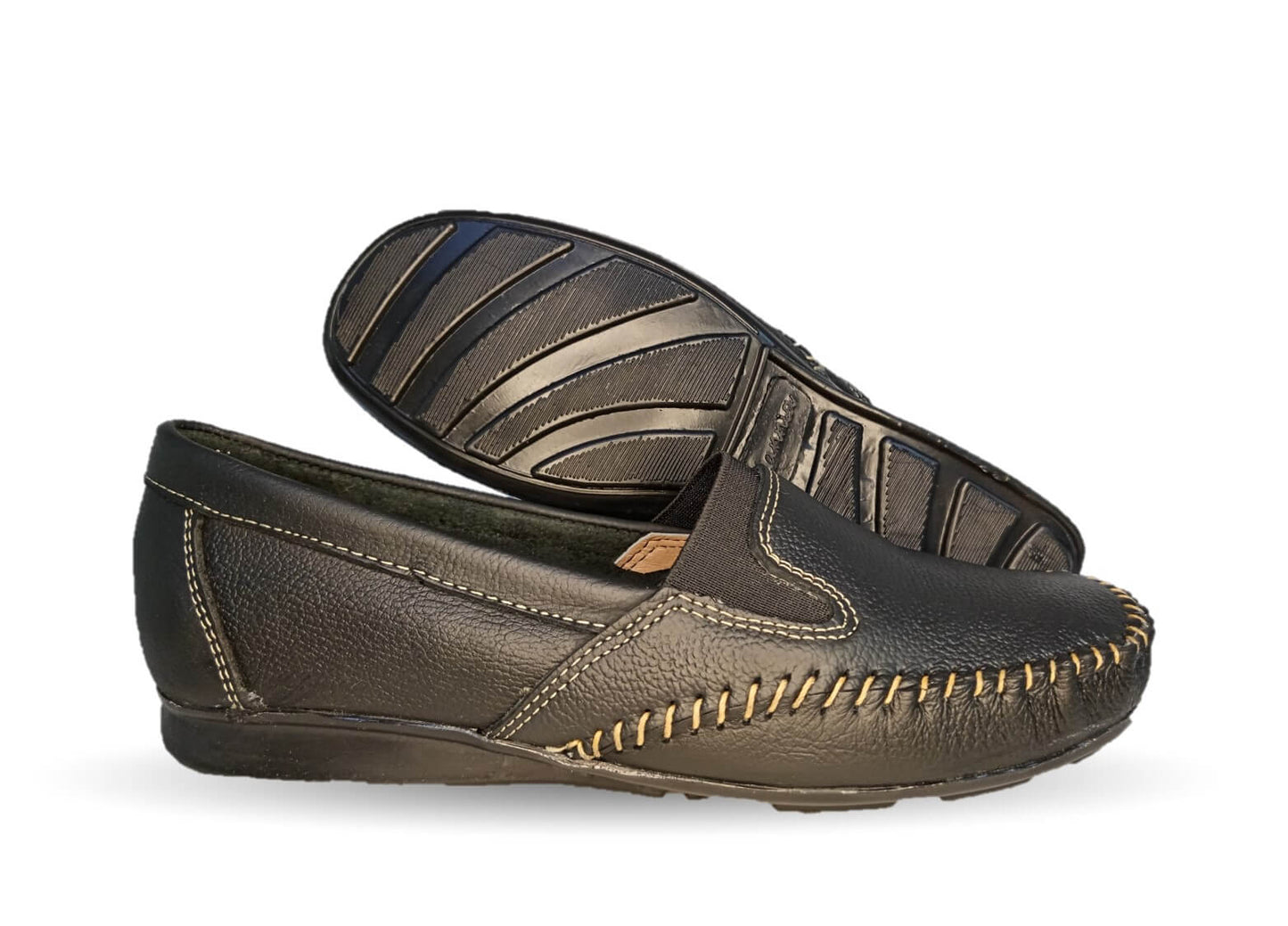 Zapato de Confort y Casual de piel Hannia 351 Negro para mujer