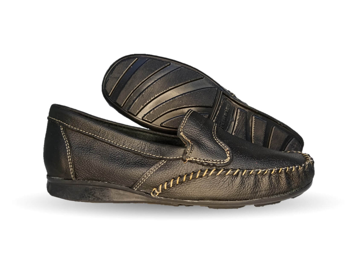 Zapato de Confort y Casual de piel Hannia 352 Negro para mujer