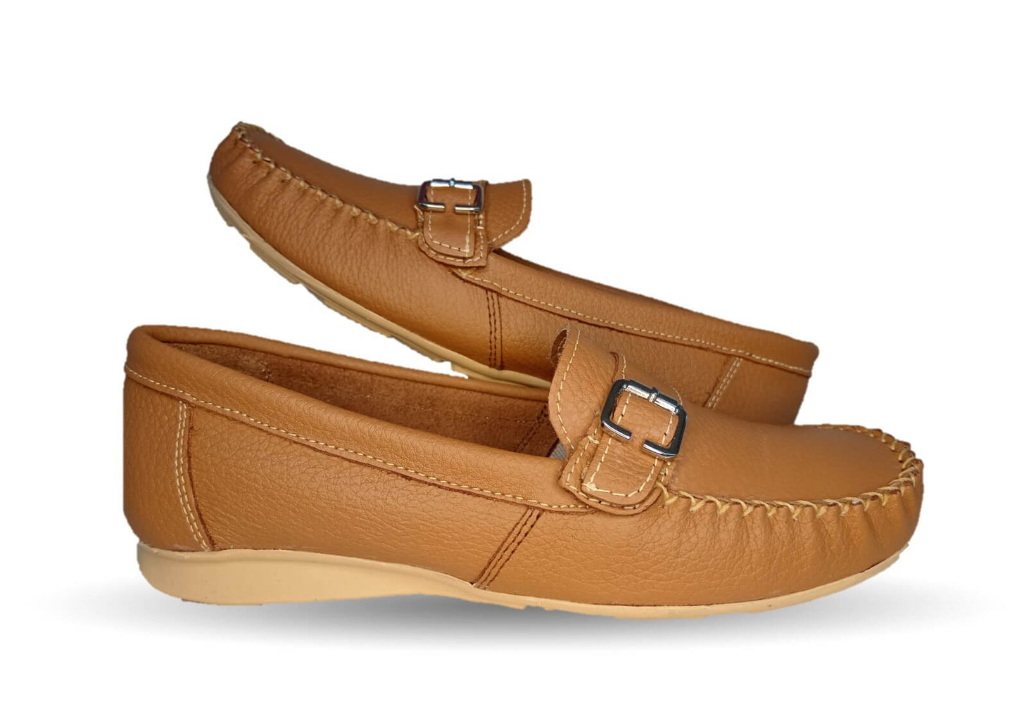 Zapato de Confort y Casual de piel Hannia 358 Miel para mujer