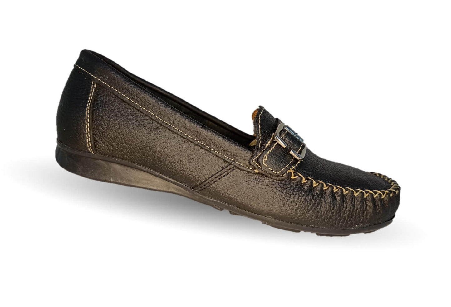Zapato de Confort y Casual de piel Hannia 358 Negro para mujer