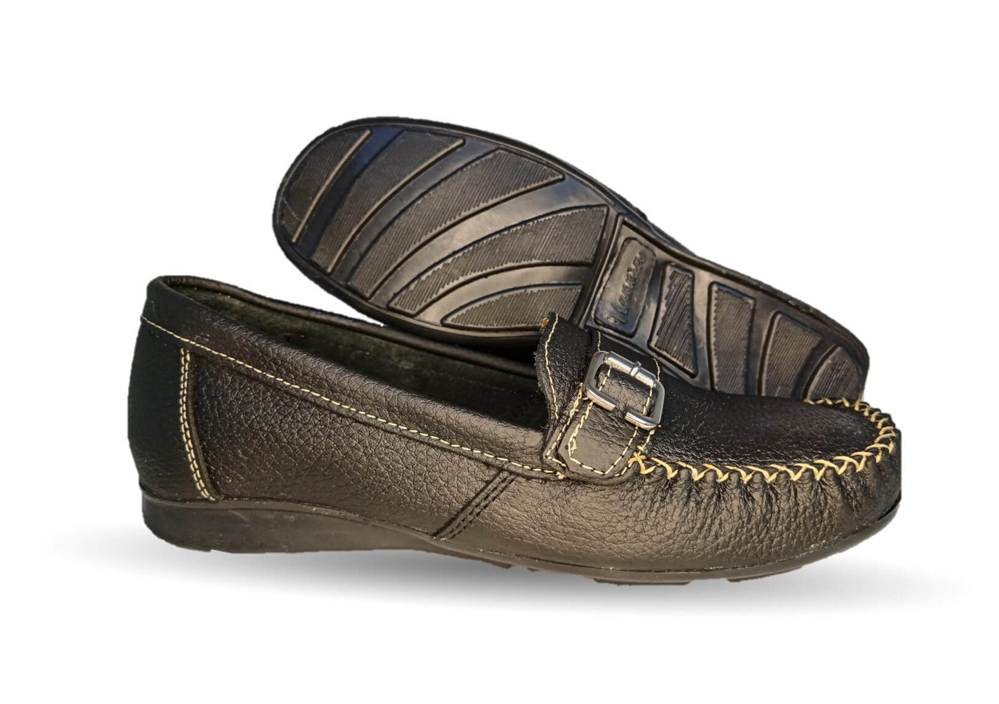 Zapato de Confort y Casual de piel Hannia 358 Negro para mujer