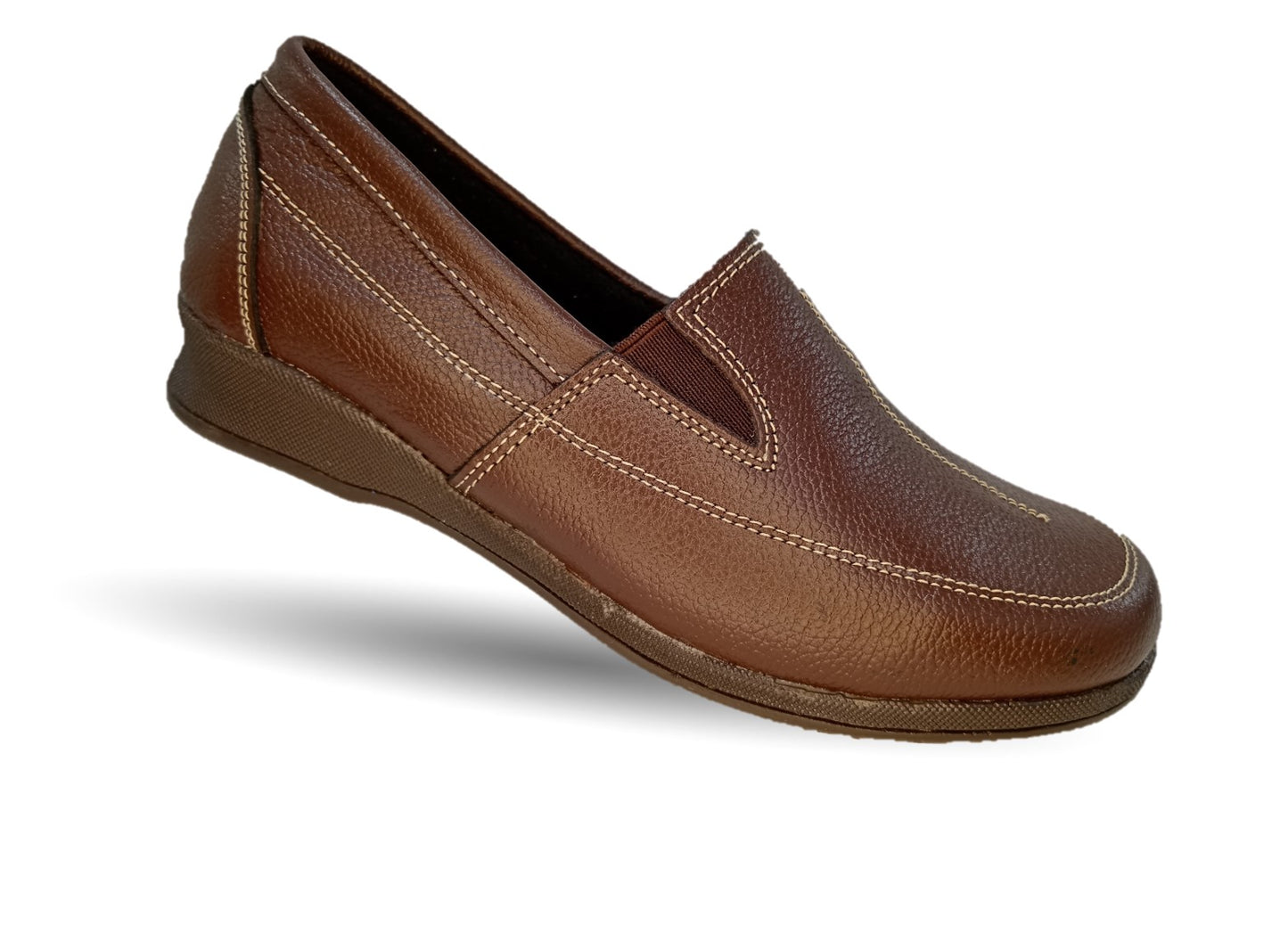 Zapato de Confort y Casual de piel Hannia 423 Café para mujer