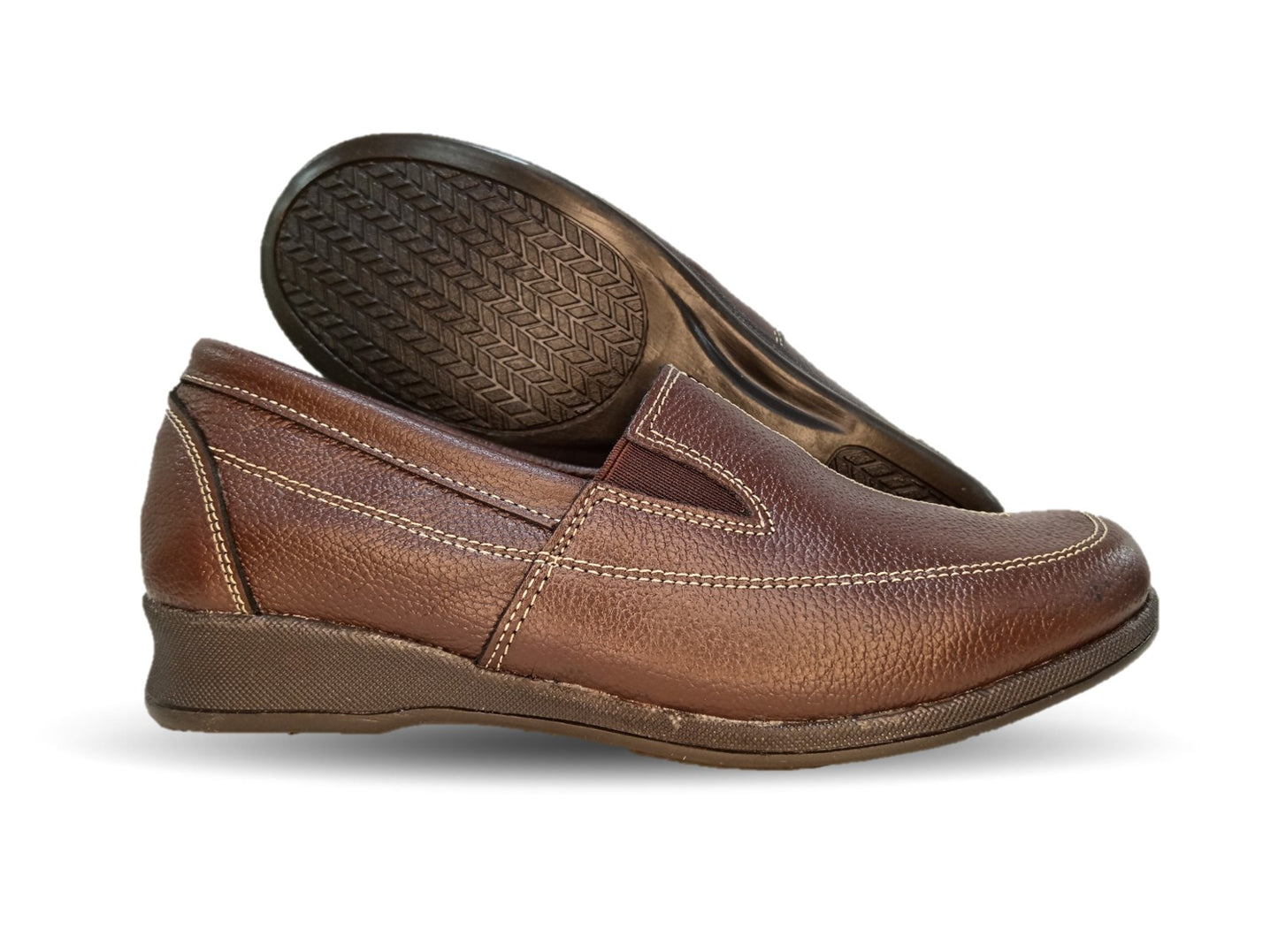 Zapato de Confort y Casual de piel Hannia 423 Café para mujer