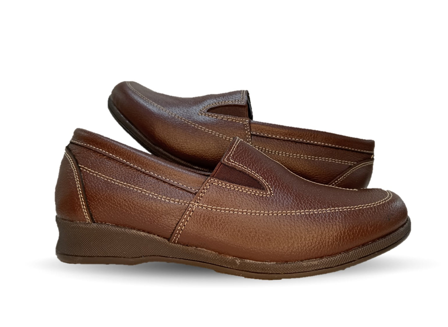 Zapato de Confort y Casual de piel Hannia 423 Café para mujer