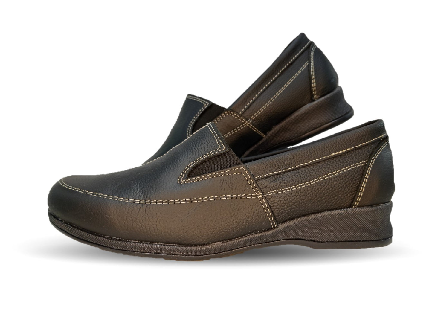 Zapato de Confort y Casual de piel Hannia 423 Negro para mujer