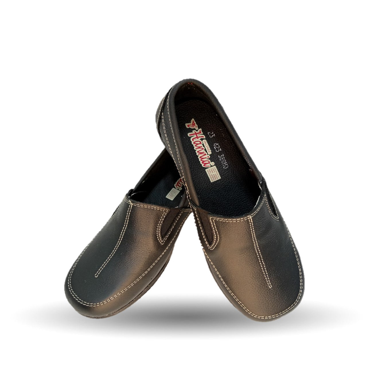 Zapato de Confort y Casual de piel Hannia 423 Negro para mujer