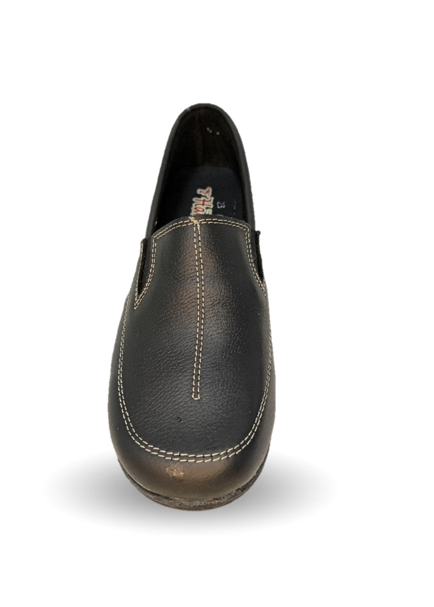 Zapato de Confort y Casual de piel Hannia 423 Negro para mujer
