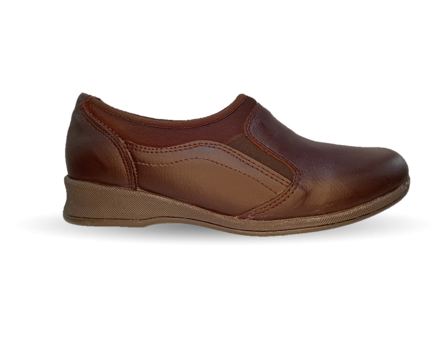Zapato de Confort y Casual de piel Hannia 424 Café para mujer