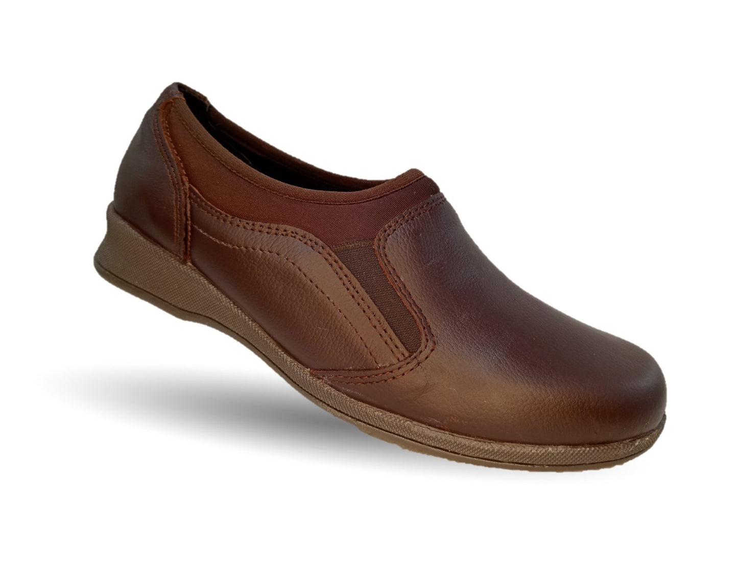 Zapato de Confort y Casual de piel Hannia 424 Café para mujer