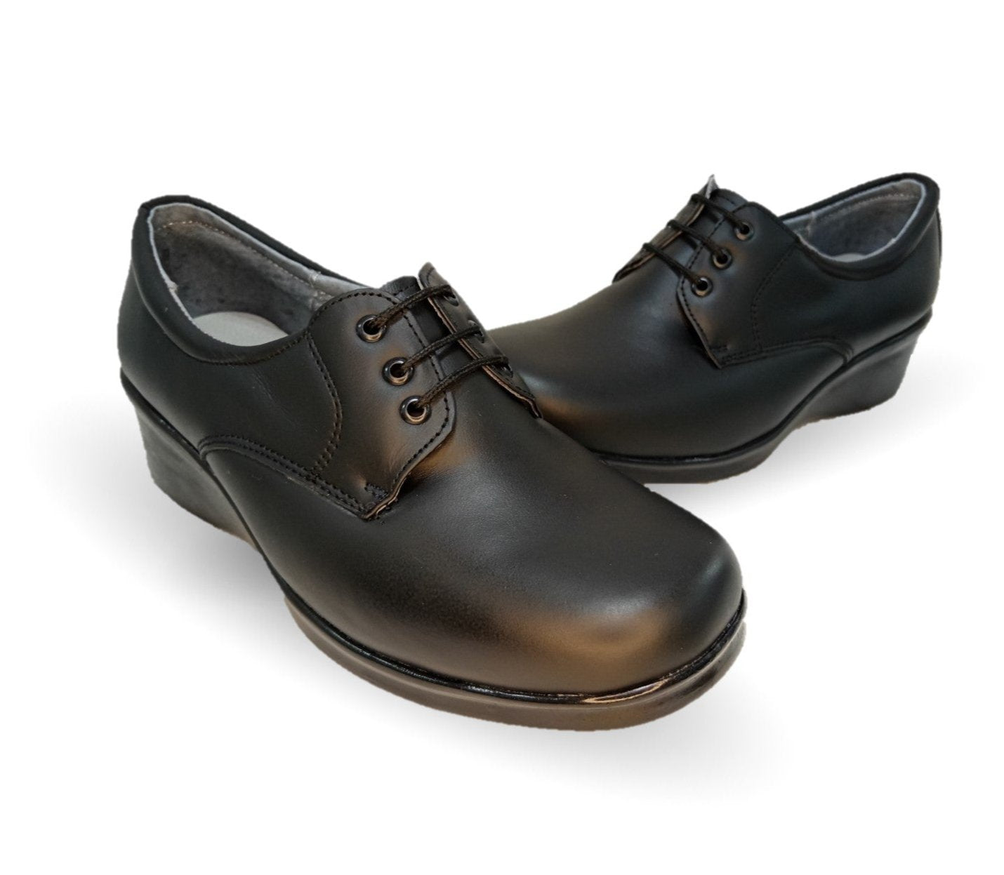 Zapato de Confort y Casual de piel Hannia 644 Negro para mujer