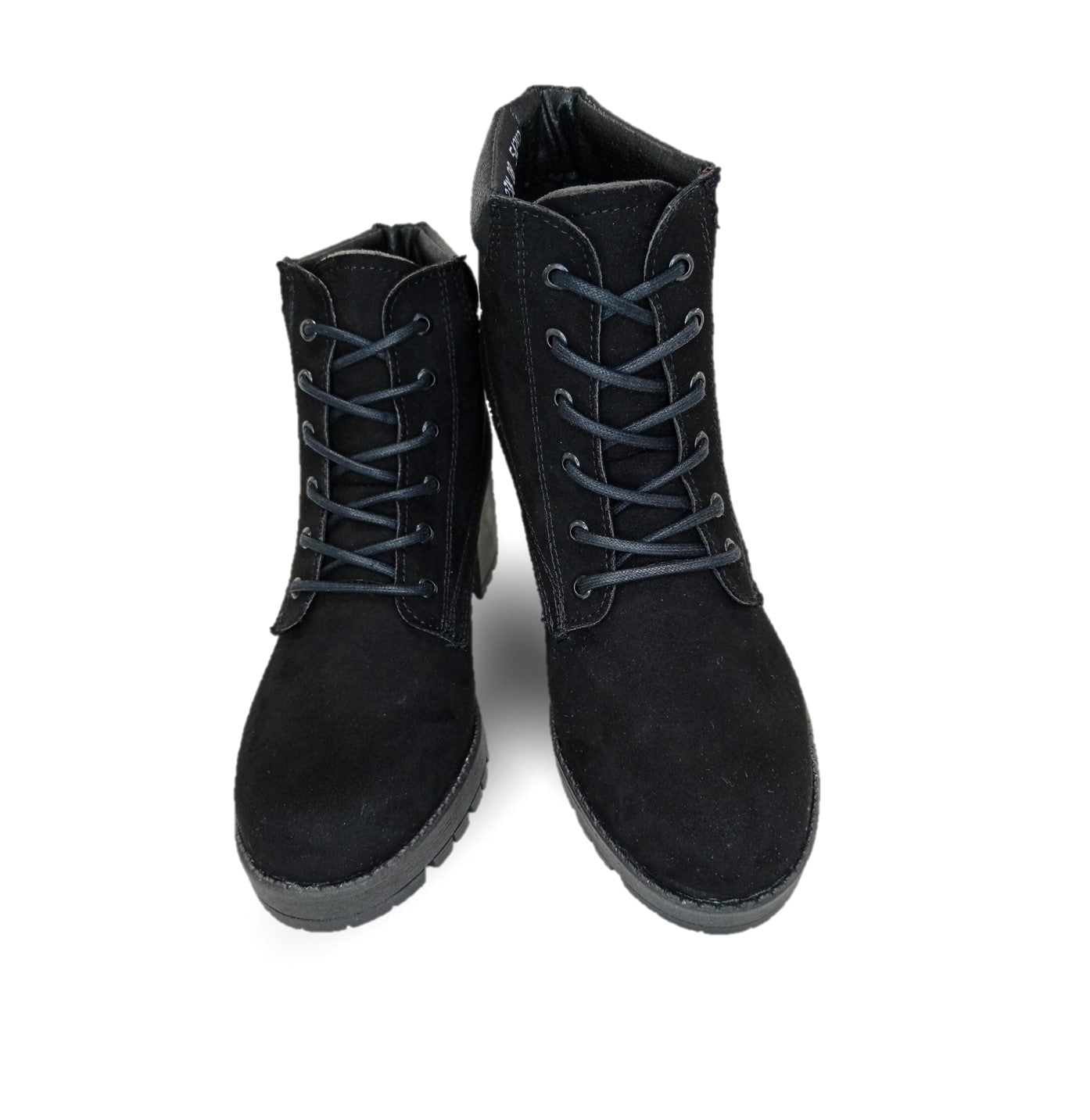 Botín Casual con tacón mediano Hannia 8 Negro para mujer