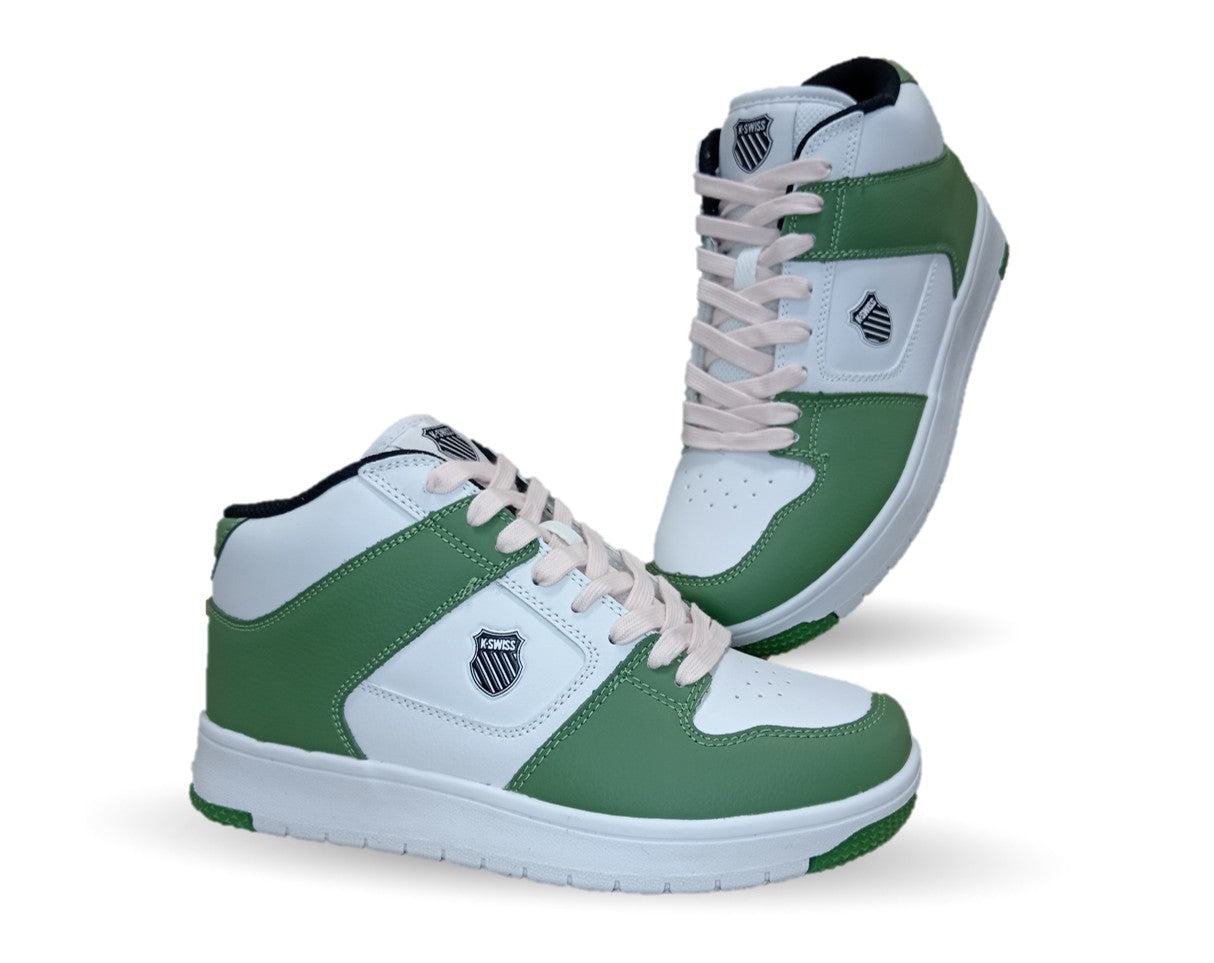 Tenis Urbano K Swiss de piel 178 Blanco/Verde para mujer