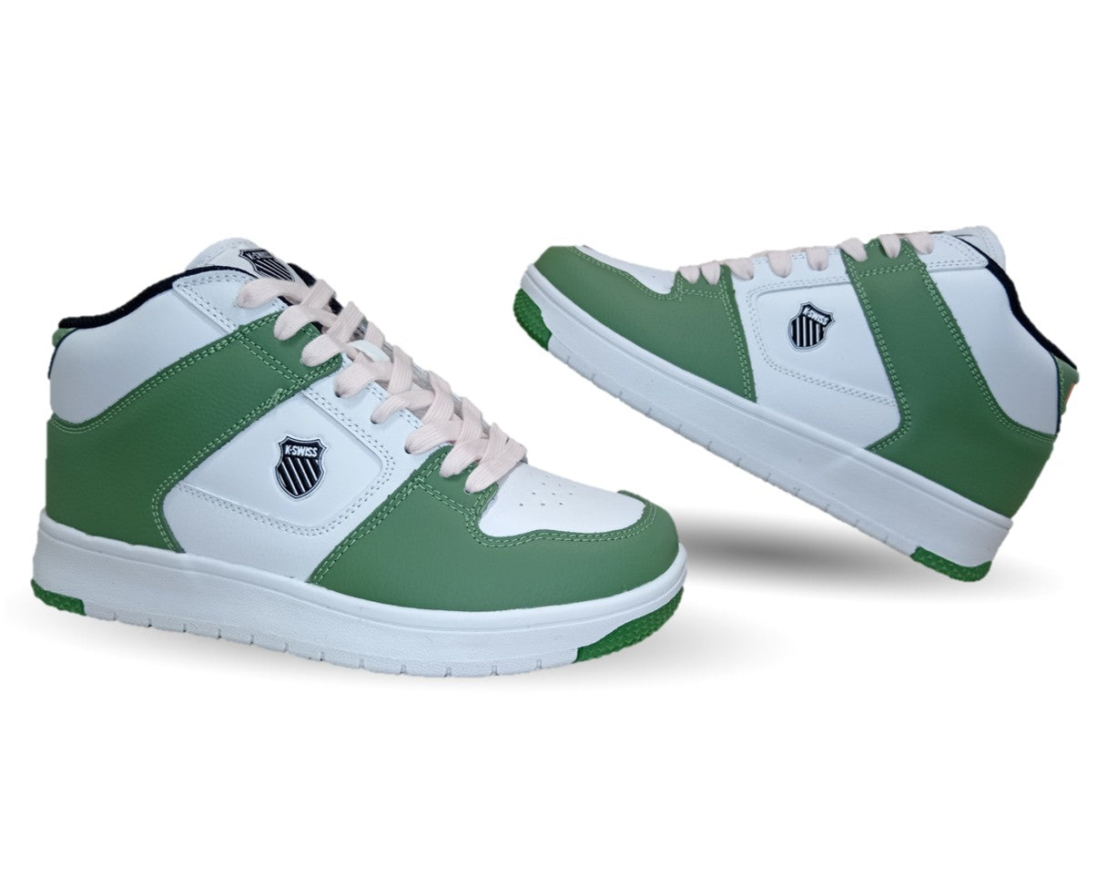 Tenis Urbano K Swiss de piel 178 Blanco/Verde para mujer