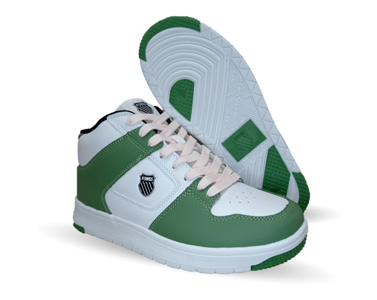 Tenis Urbano K Swiss de piel 178 Blanco/Verde para mujer