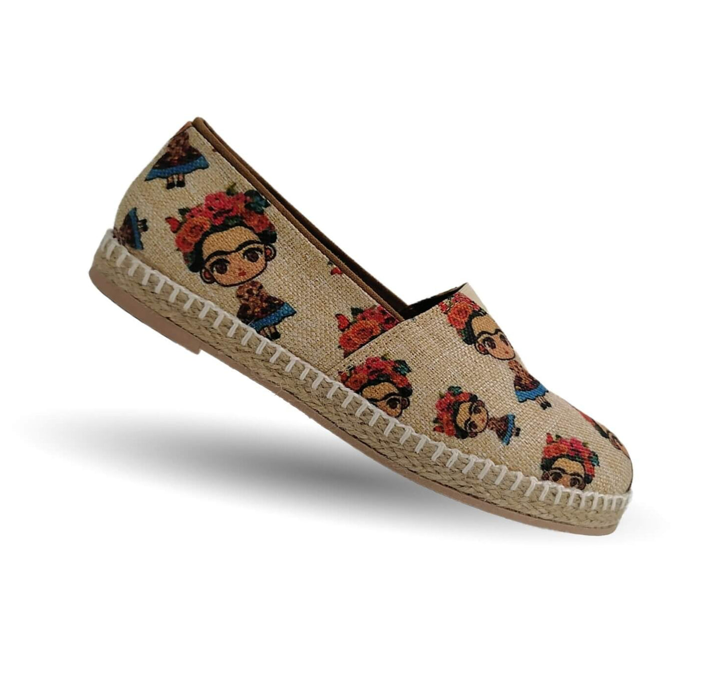 Zapato Casual de moda con yute natural Lady Christian 345 Fridas para mujer