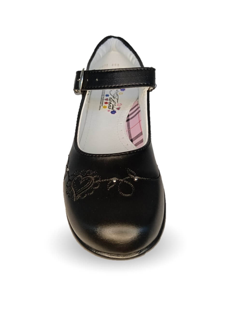 Zapato Escolar con hebilla Lady Flores 406 Negro para niña