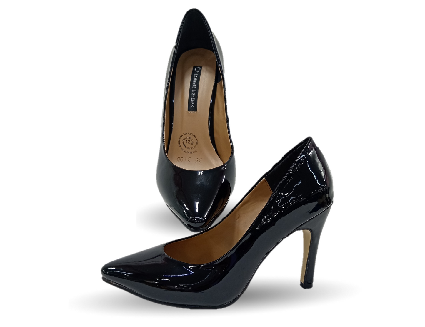 Zapatilla de Vestir Lambers 3100 Charol Negro para mujer