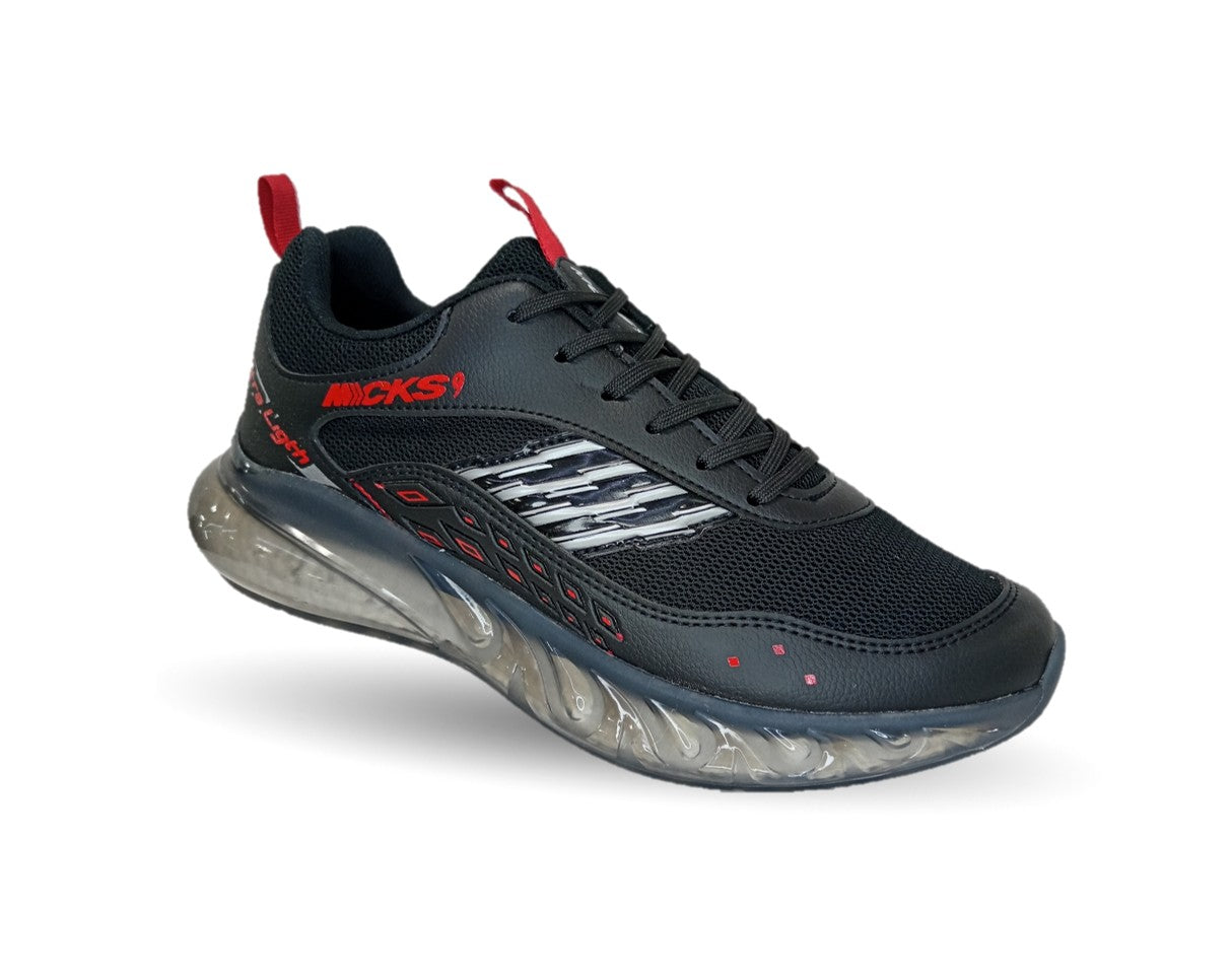 Tenis Deportivo Mayckers 232 Negro/Rojo para hombre