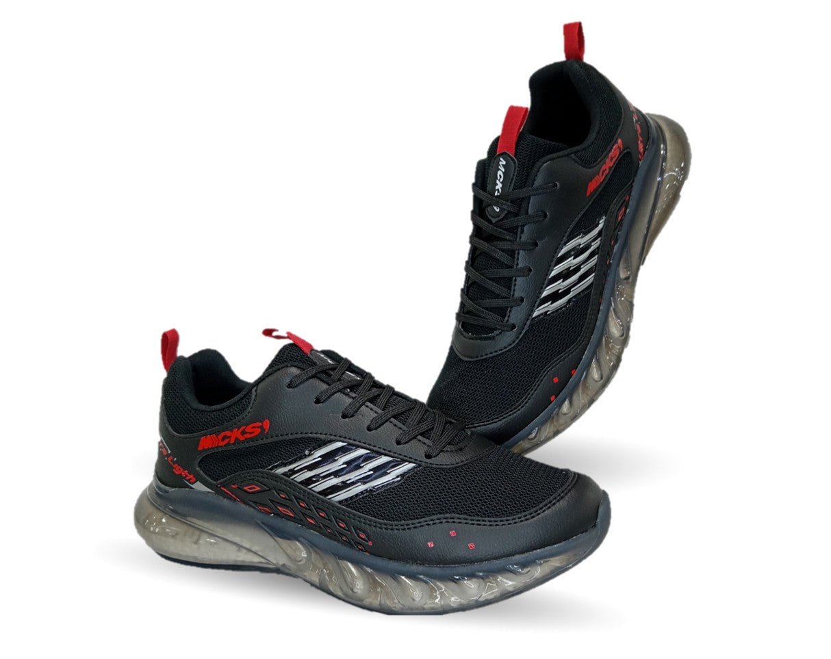 Tenis Deportivo Mayckers 232 Negro/Rojo para hombre