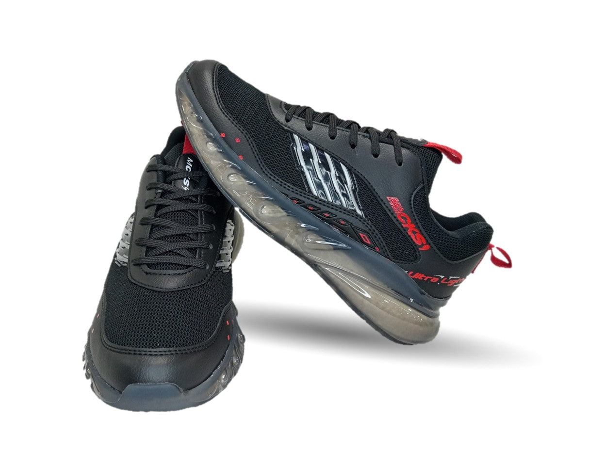 Tenis Deportivo Mayckers 232 Negro/Rojo para hombre