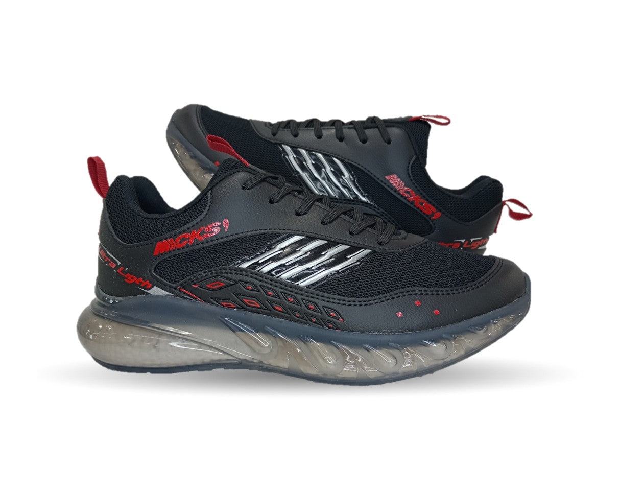 Tenis Deportivo Mayckers 232 Negro/Rojo para hombre
