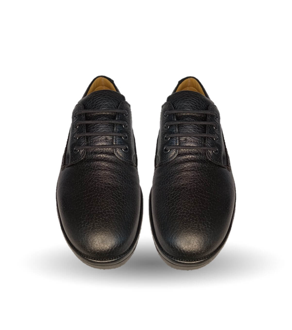 Zapato de Confort para pie diabético de piel de cordero con Shock Point Paceño 639 Negro para hombre