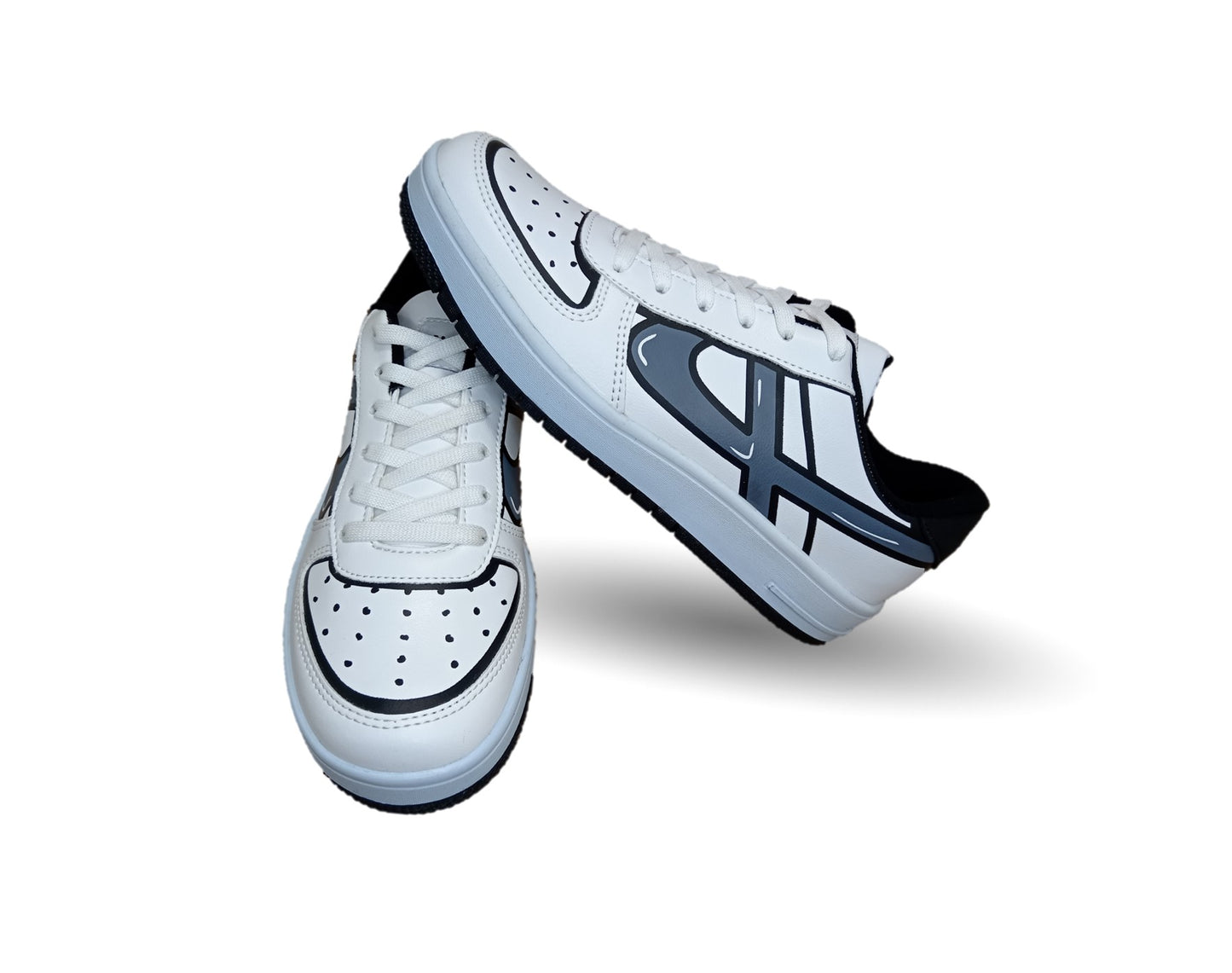 Tenis Urbano Panam 662 Blanco/Negro Unisex para mujer y hombre