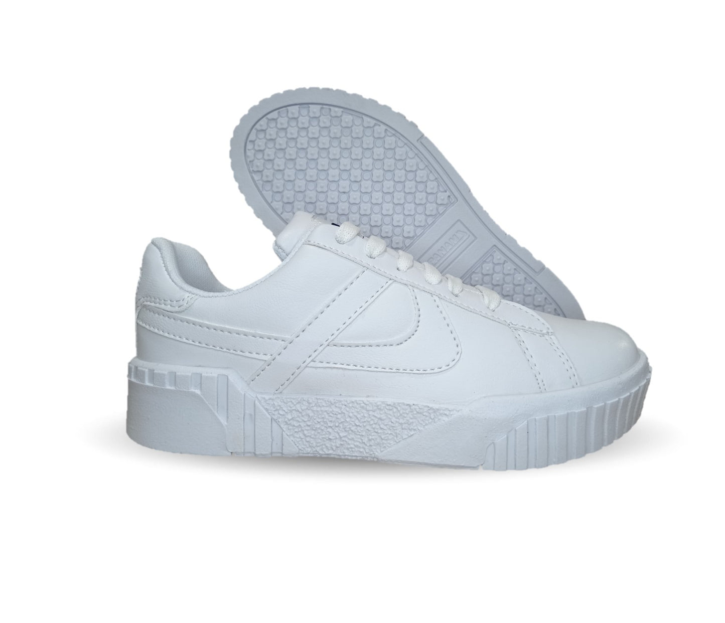 Tenis Urbano y Escolar Panam 676 Blanco Unisex para joven y mujer