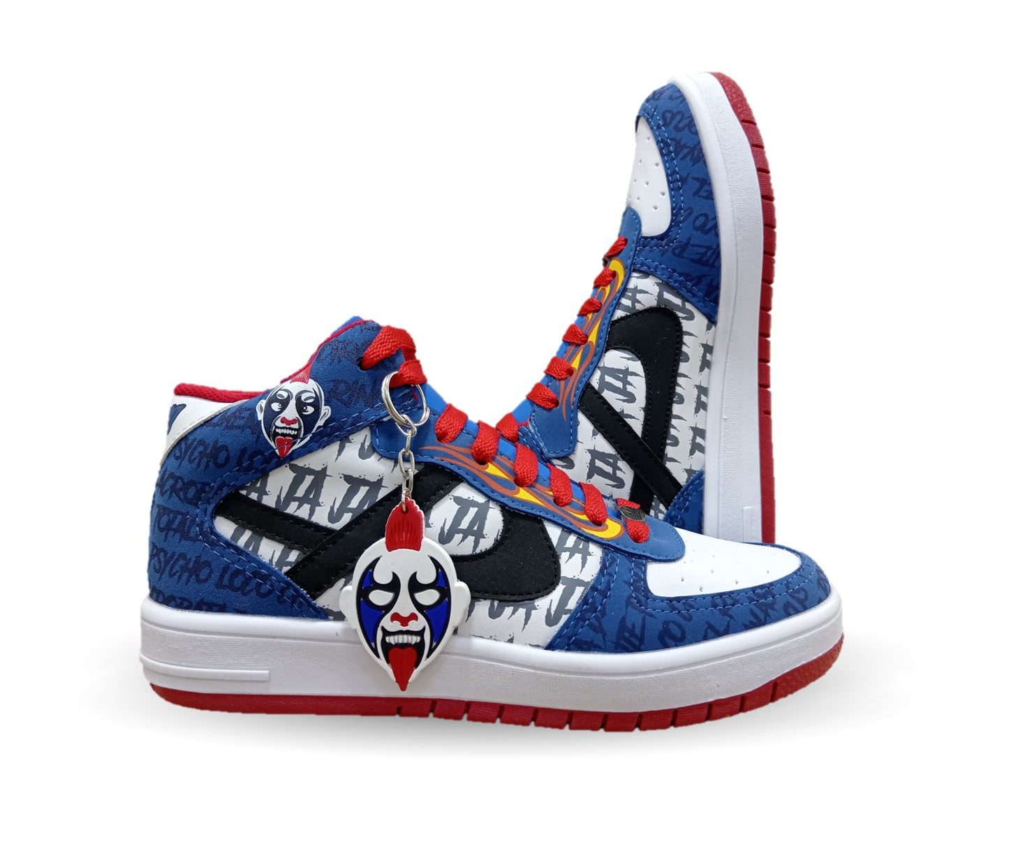 Tenis Urbano tipo Bota Panam 824 Blanco/Azul/Rojo Unisex para joven, mujer y hombre