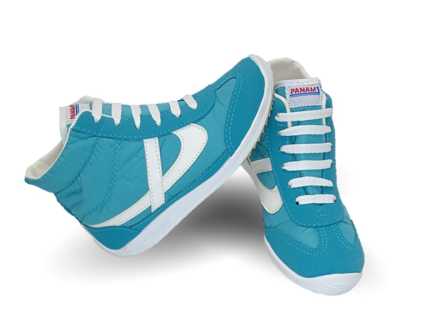 Tenis Urbano tipo Bota Panam 85 Turquesa para mujer