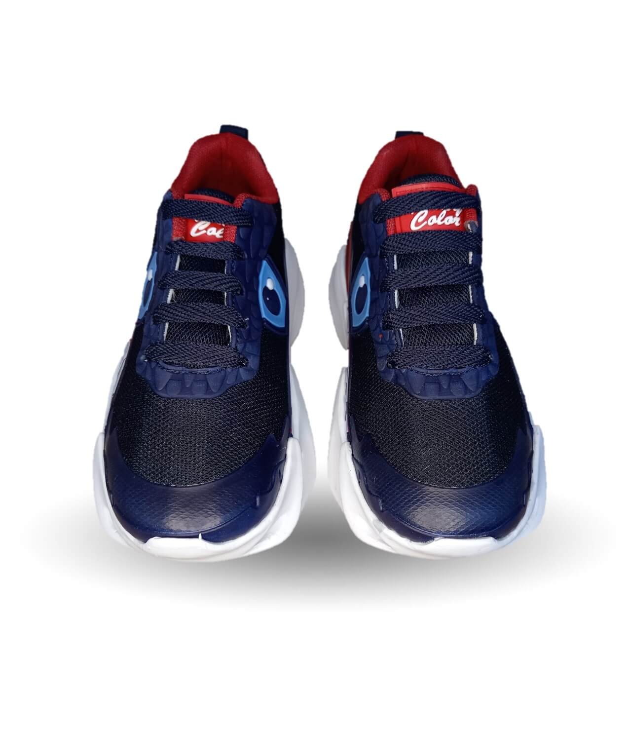 Tenis con luces leds ajuste de agujetas Play Colors 2023 Marino/Rojo para niño