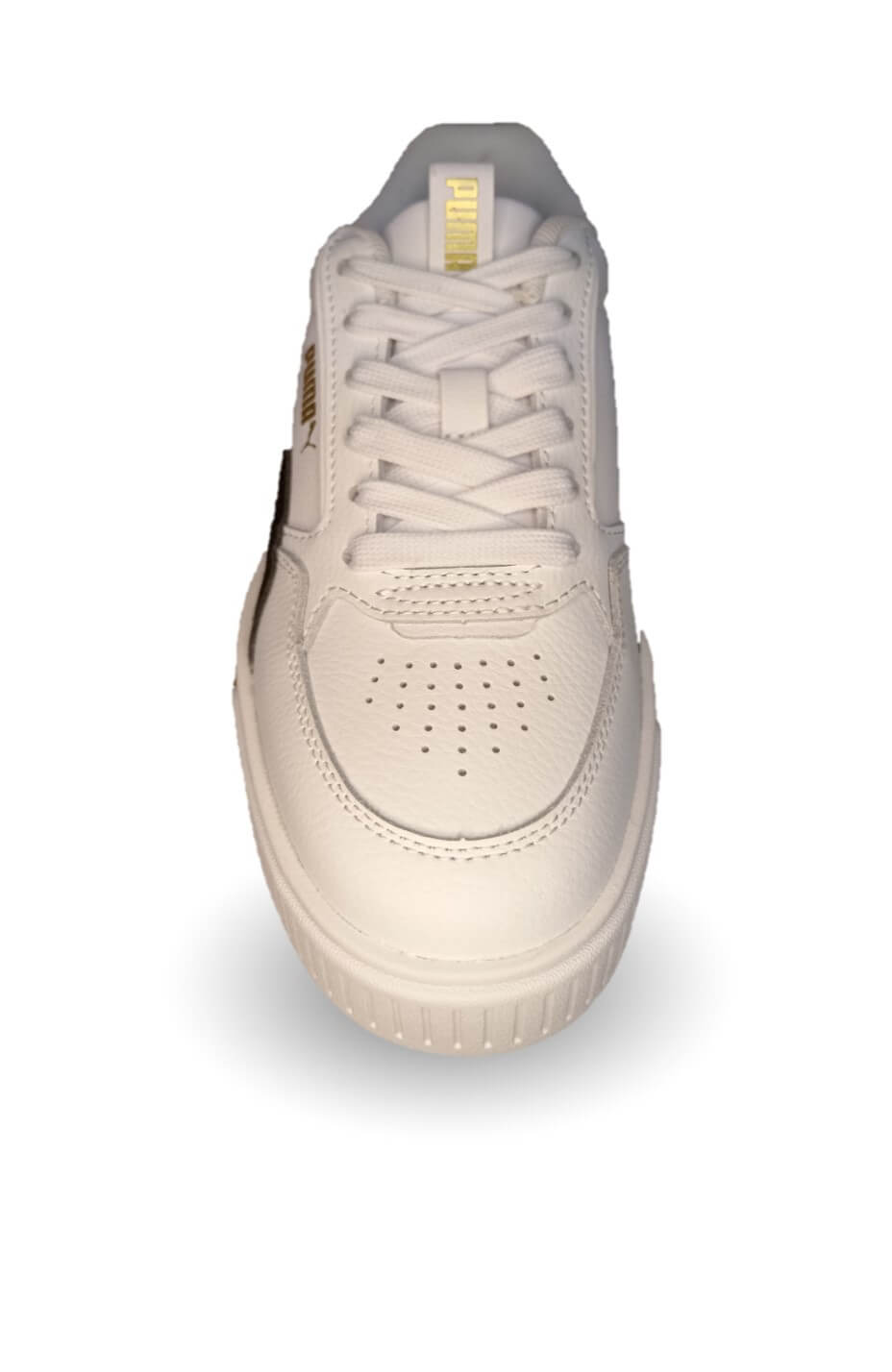 Tenis Urbano de moda de piel con plataforma Puma 1202 Blanco/Negro para mujer