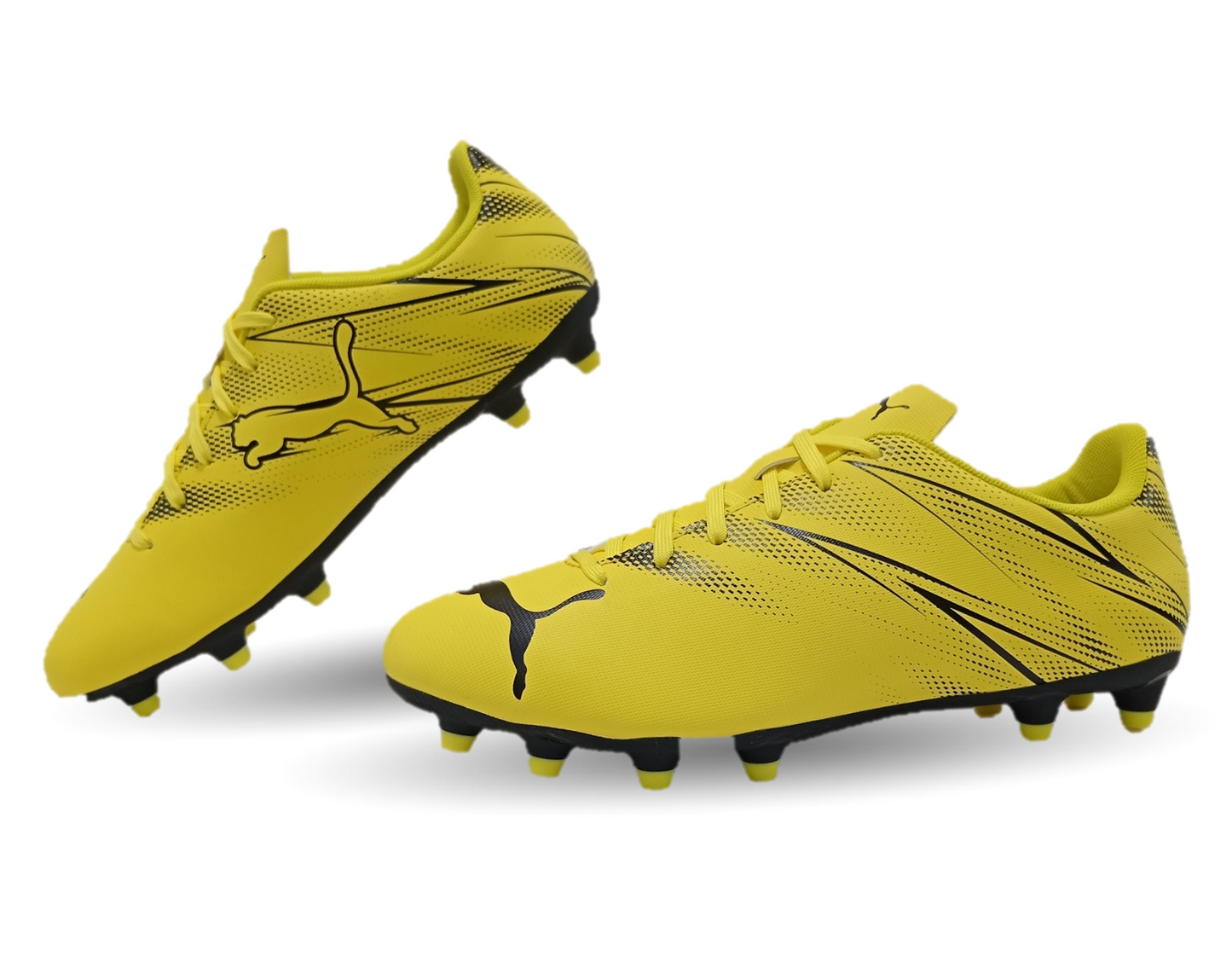 Tenis de Futbol con tachones para césped Puma 7702 Amarillo/Negro para hombre