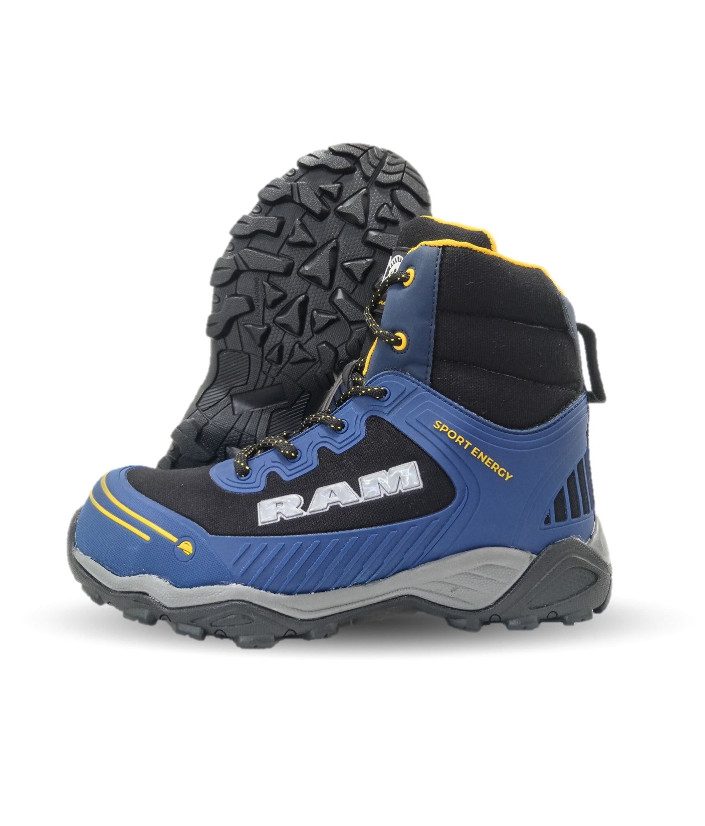 Botas Industriales y Casuales con casco dieléctrico Ram 619 Negro/Rey para hombre