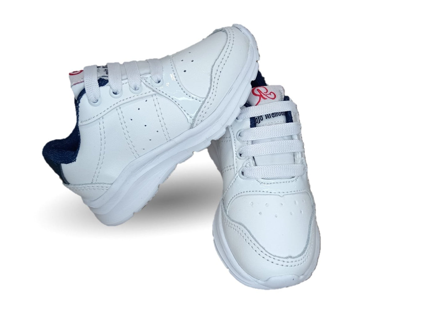 Tenis Deportivo y Escolar de piel con agujetas Rojo Arándano 5075 Blanco/Marino Unisex para niño, niña, junior y mujer
