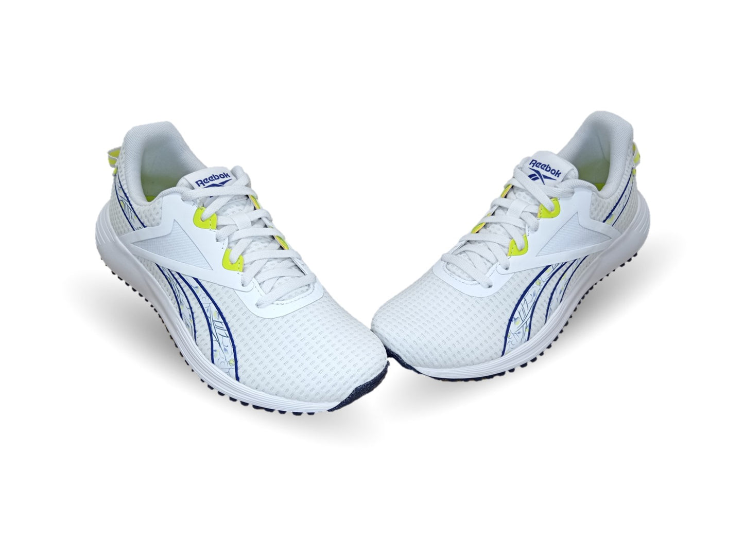 Tenis Deportivo Reebok 3978 Blanco/Marino/Amarillo para mujer