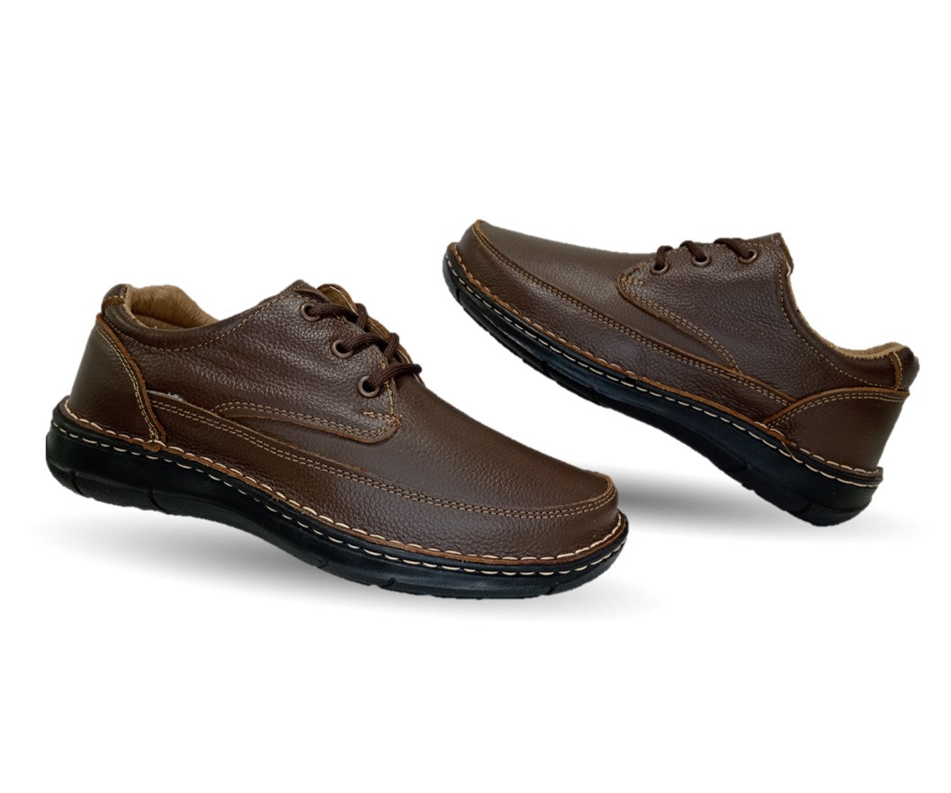 Zapato Casual de piel Riveello 100 Café para hombre