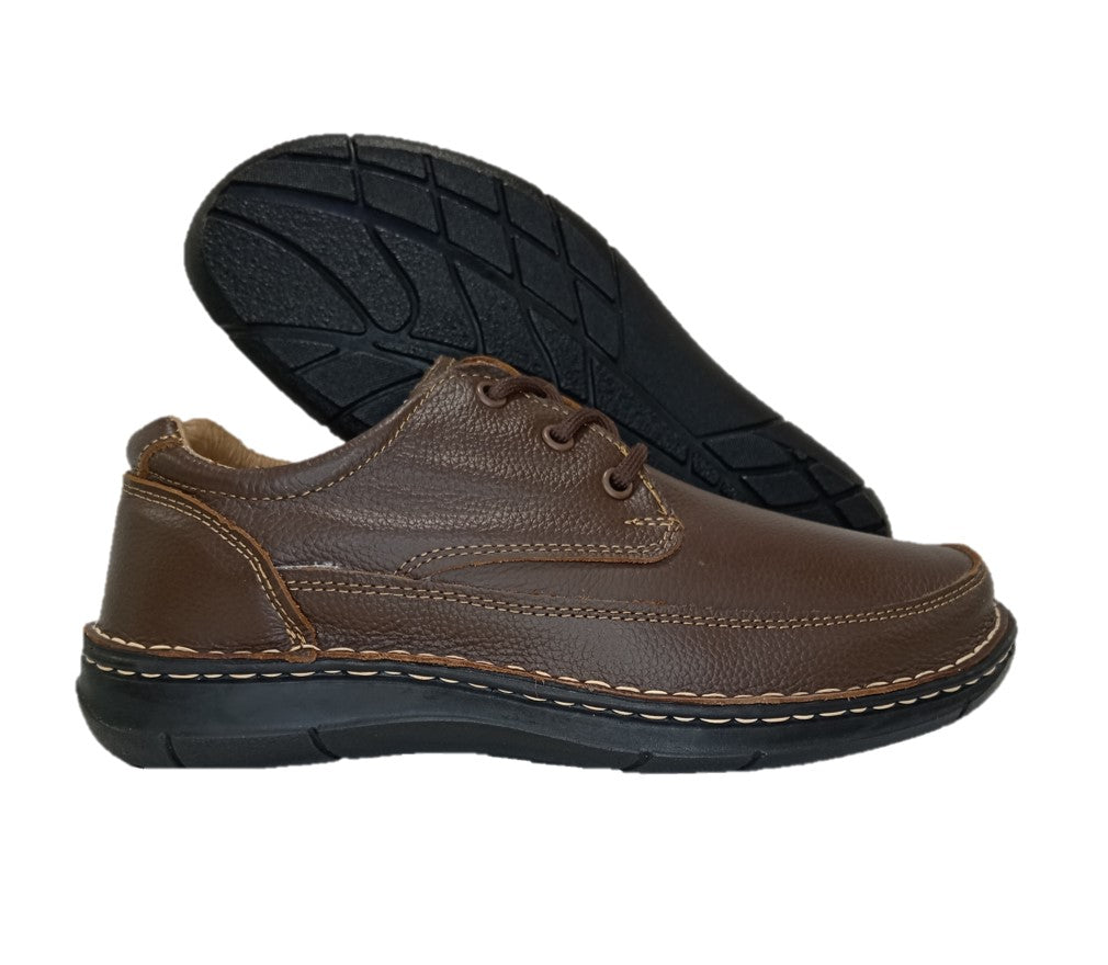 Zapato Casual de piel Riveello 100 Café para hombre