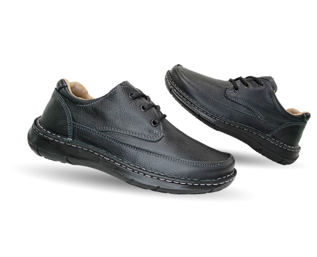 Zapato Casual de piel Riveello 100 Negro para hombre