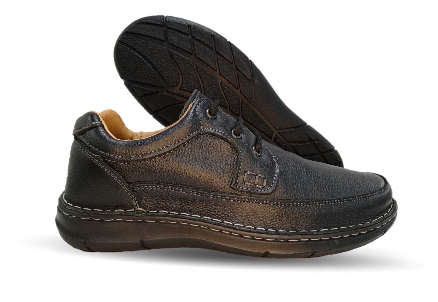 Zapato Casual de piel Riveello 110 Negro para hombre