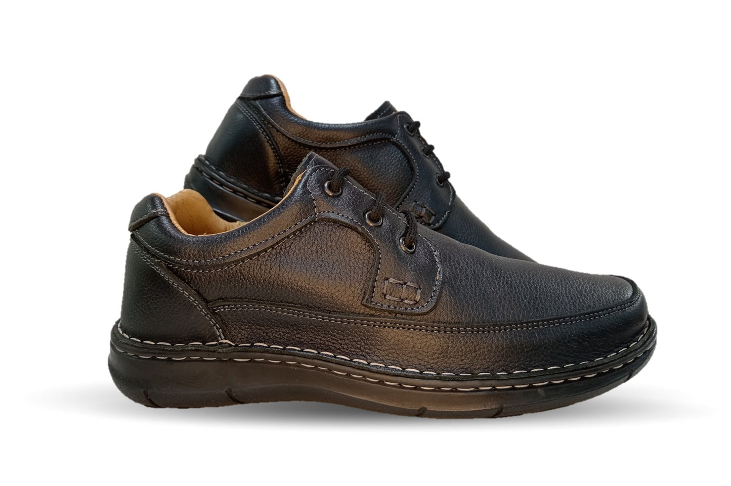 Zapato Casual de piel Riveello 110 Negro para hombre