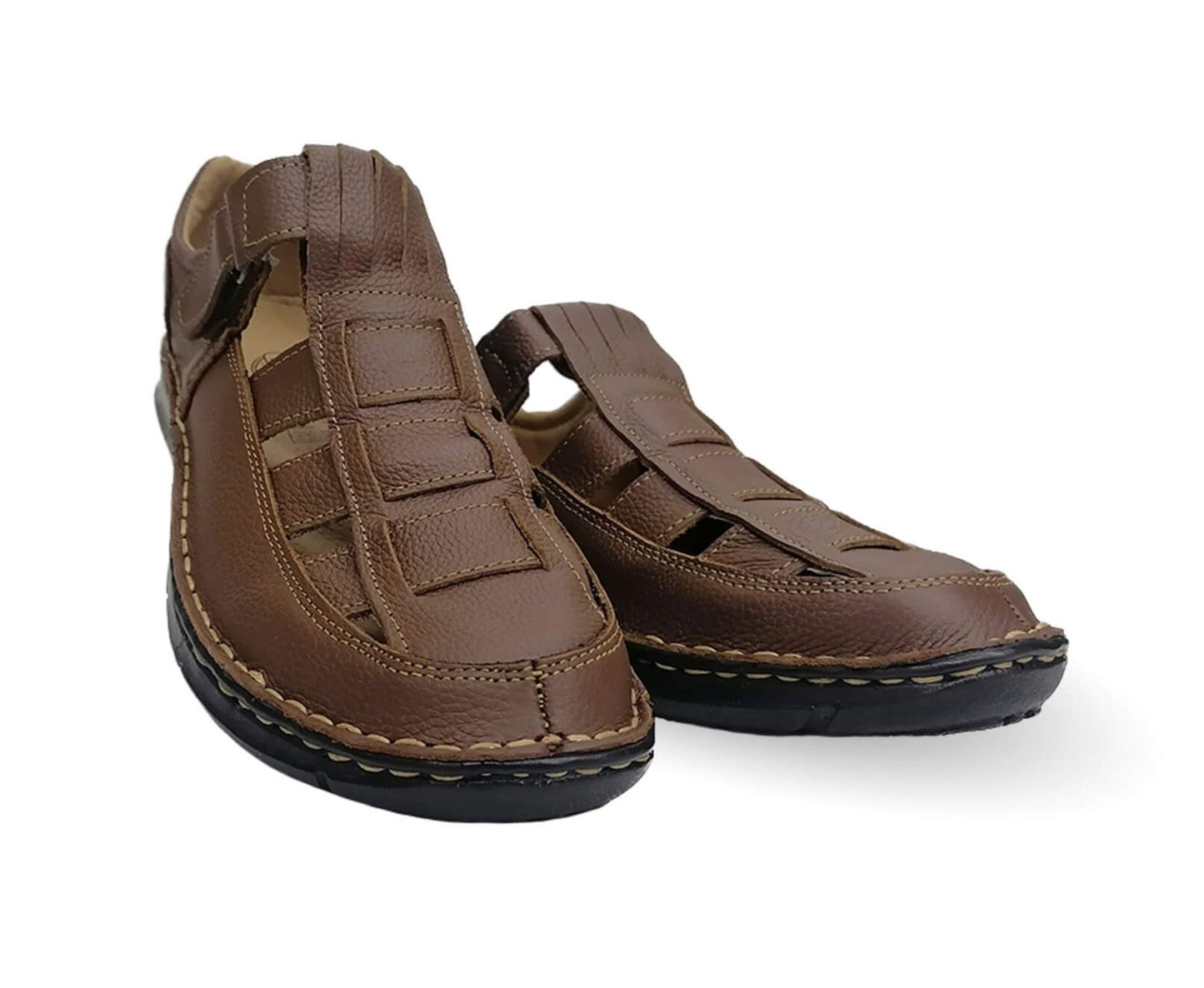 Sandalia de piel Riveello 200 Miel para hombre