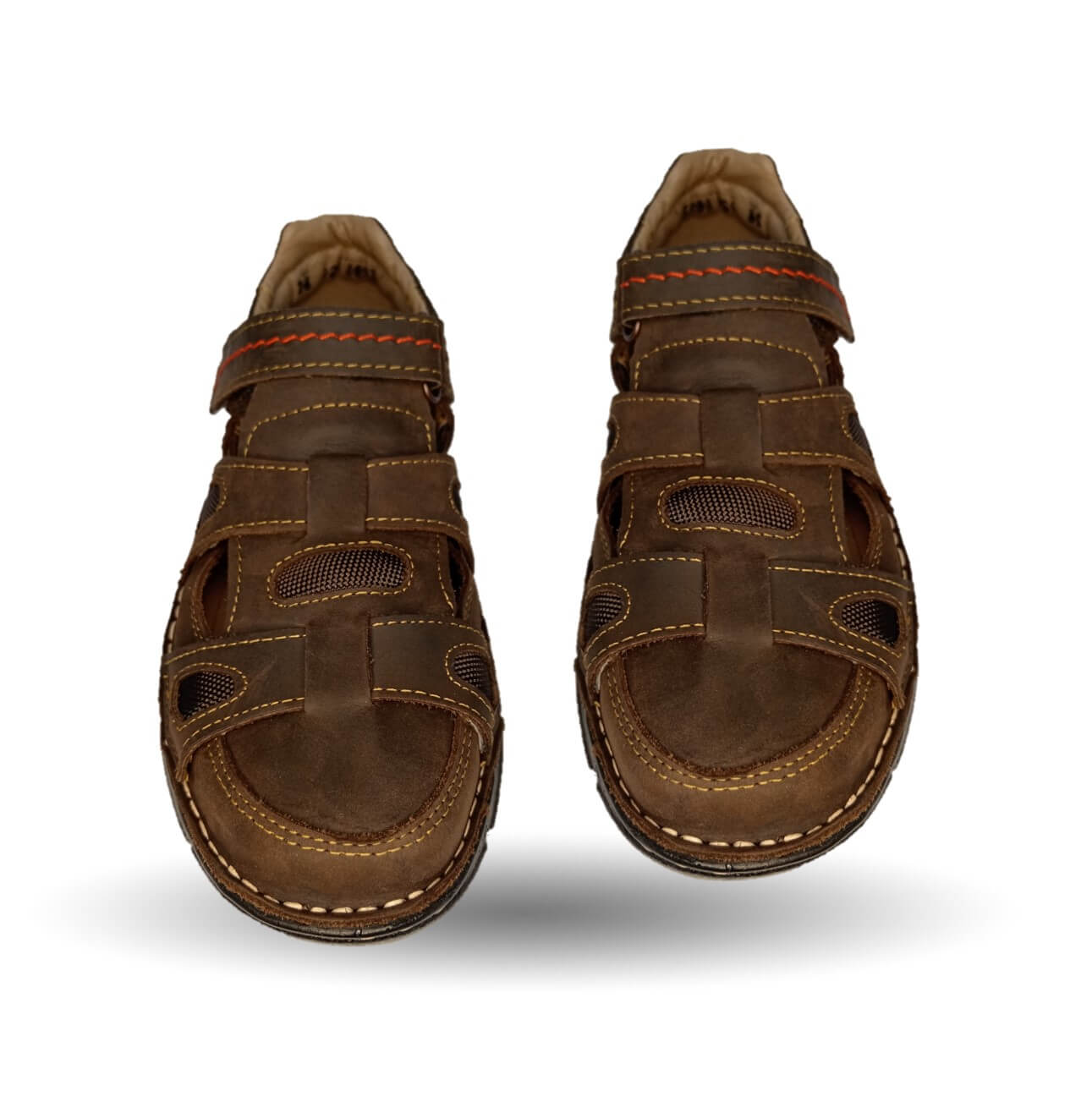 Sandalia de piel Riveello 220 Crazy Chocolate para hombre