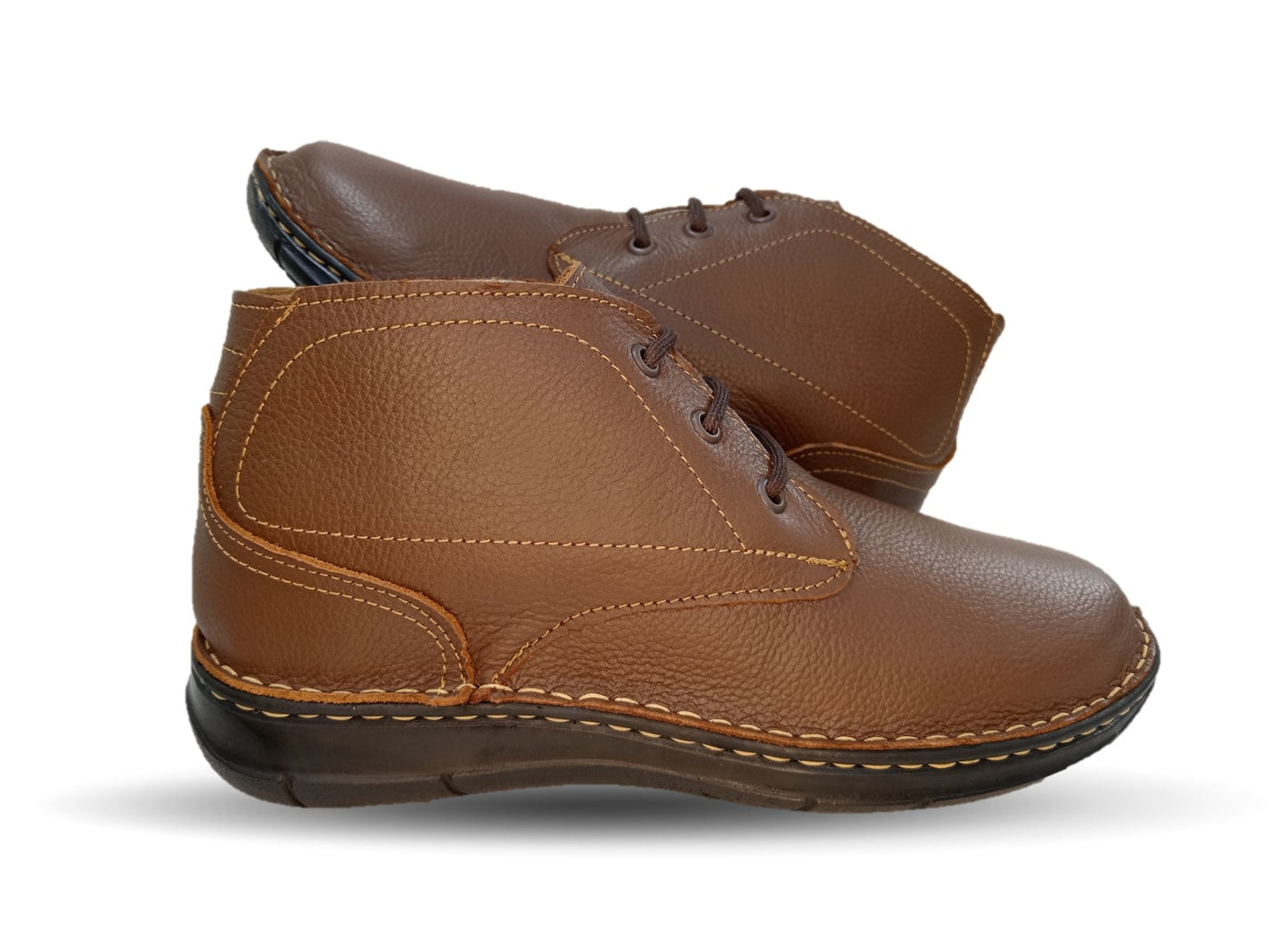 Zapato tipo Bota Casual de piel Riveello 420 Miel para hombre