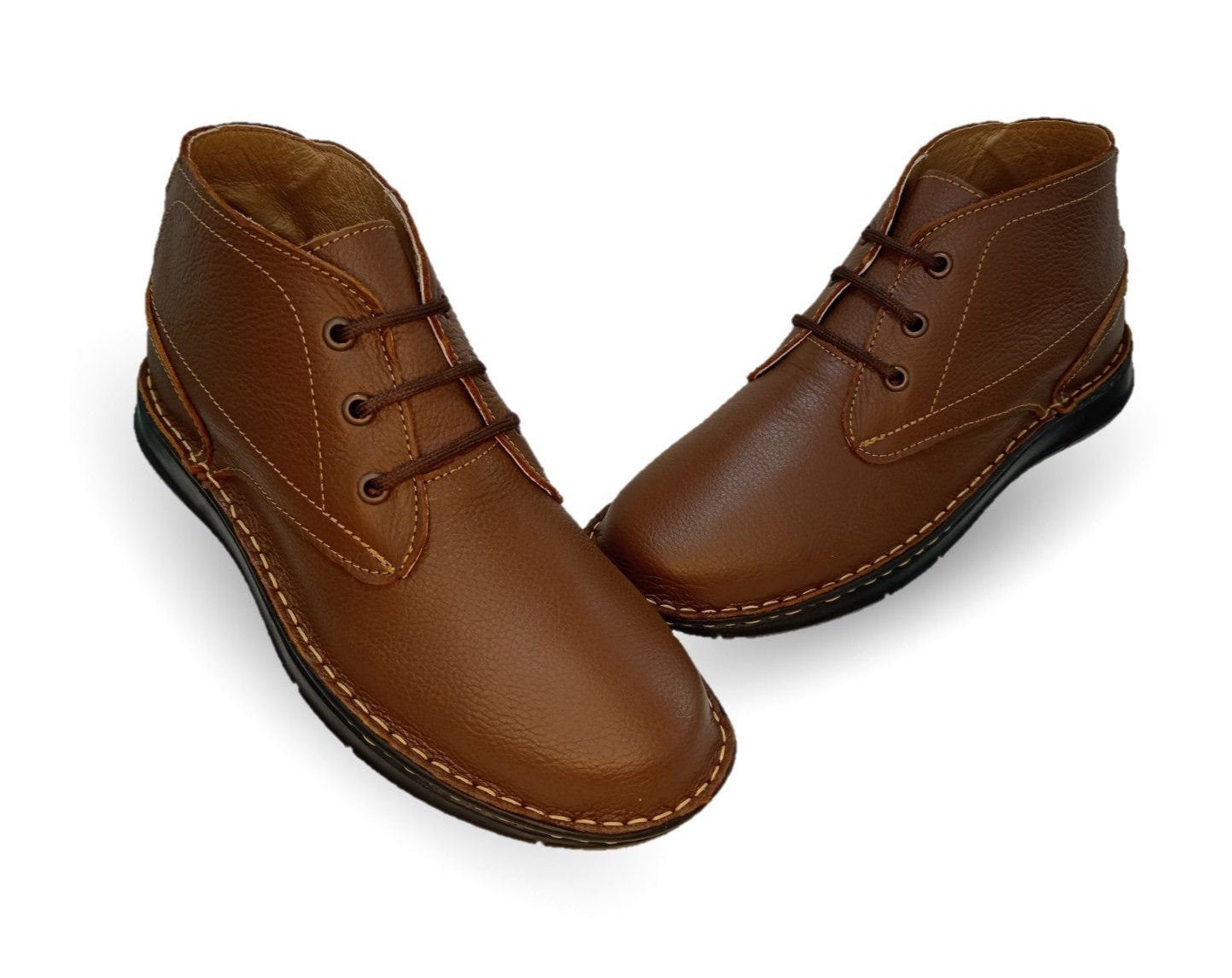 Zapato tipo Bota Casual de piel Riveello 420 Miel para hombre