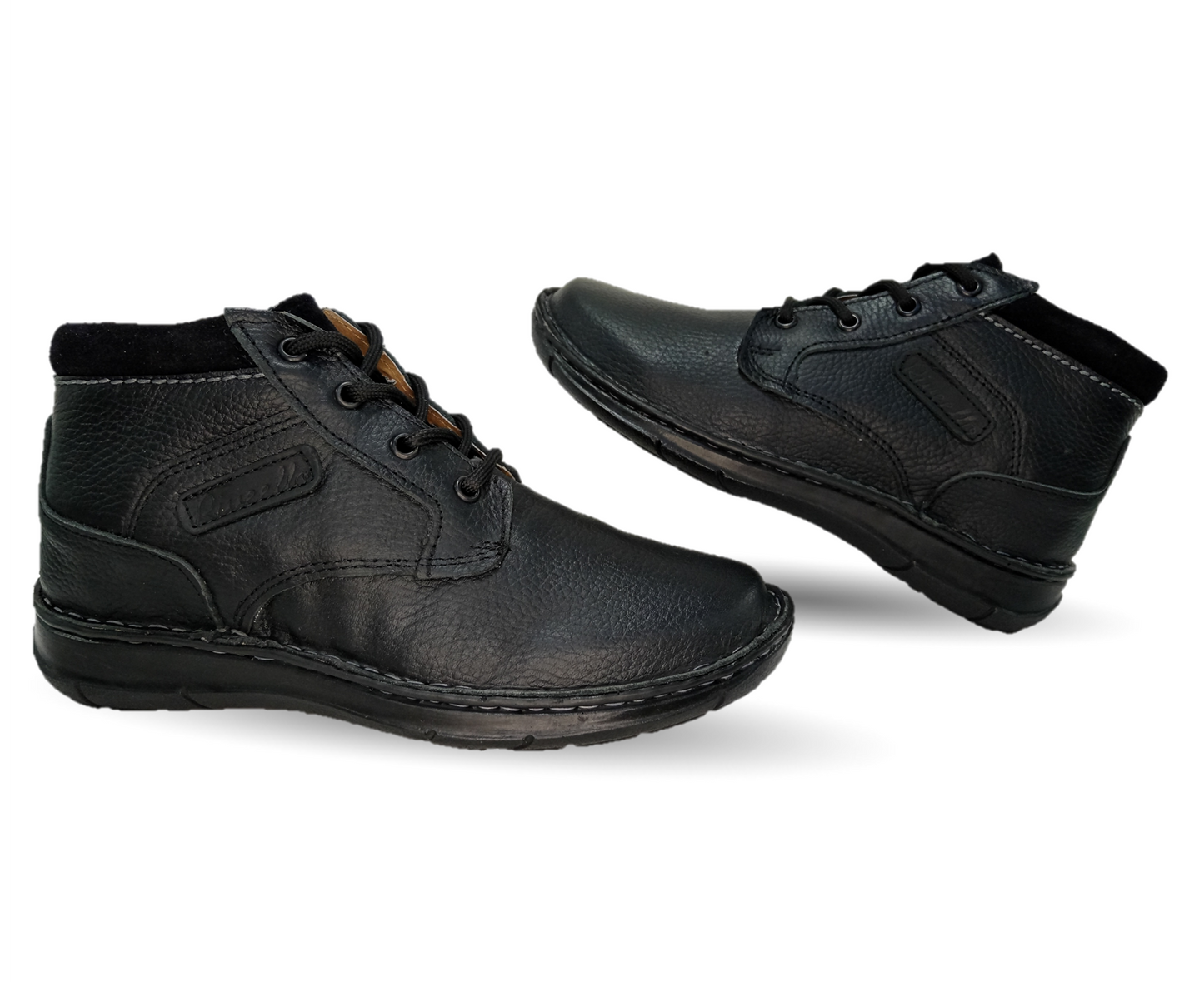 Zapato tipo Bota Casual de piel Riveello 422 Negro para hombre