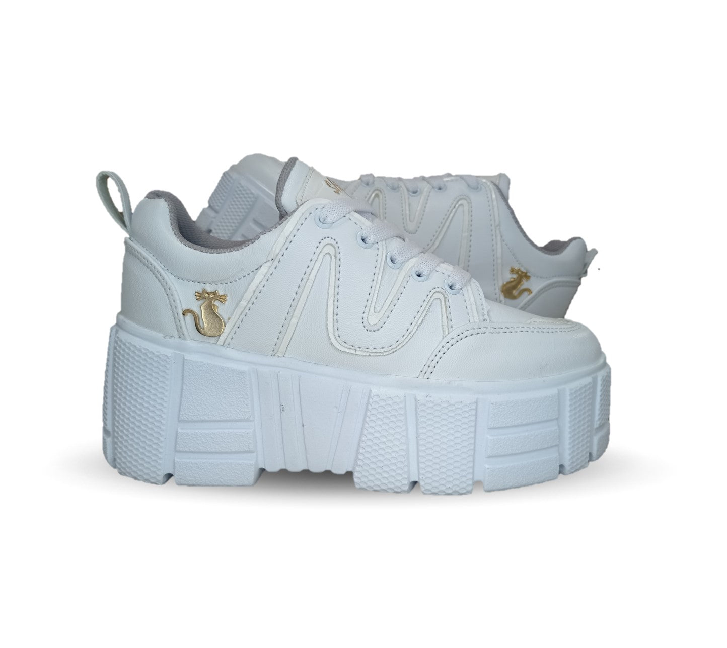 Tenis Urbano Shadow 2004 Blanco/Blanco para mujer